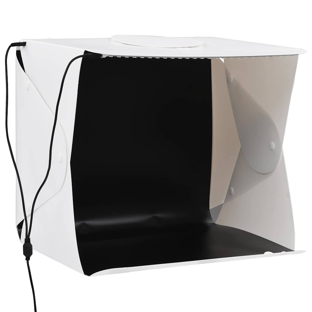 Light box pieghevole per studio fotografico 40 x 34 x 37 cm plastica bianco - number 2.