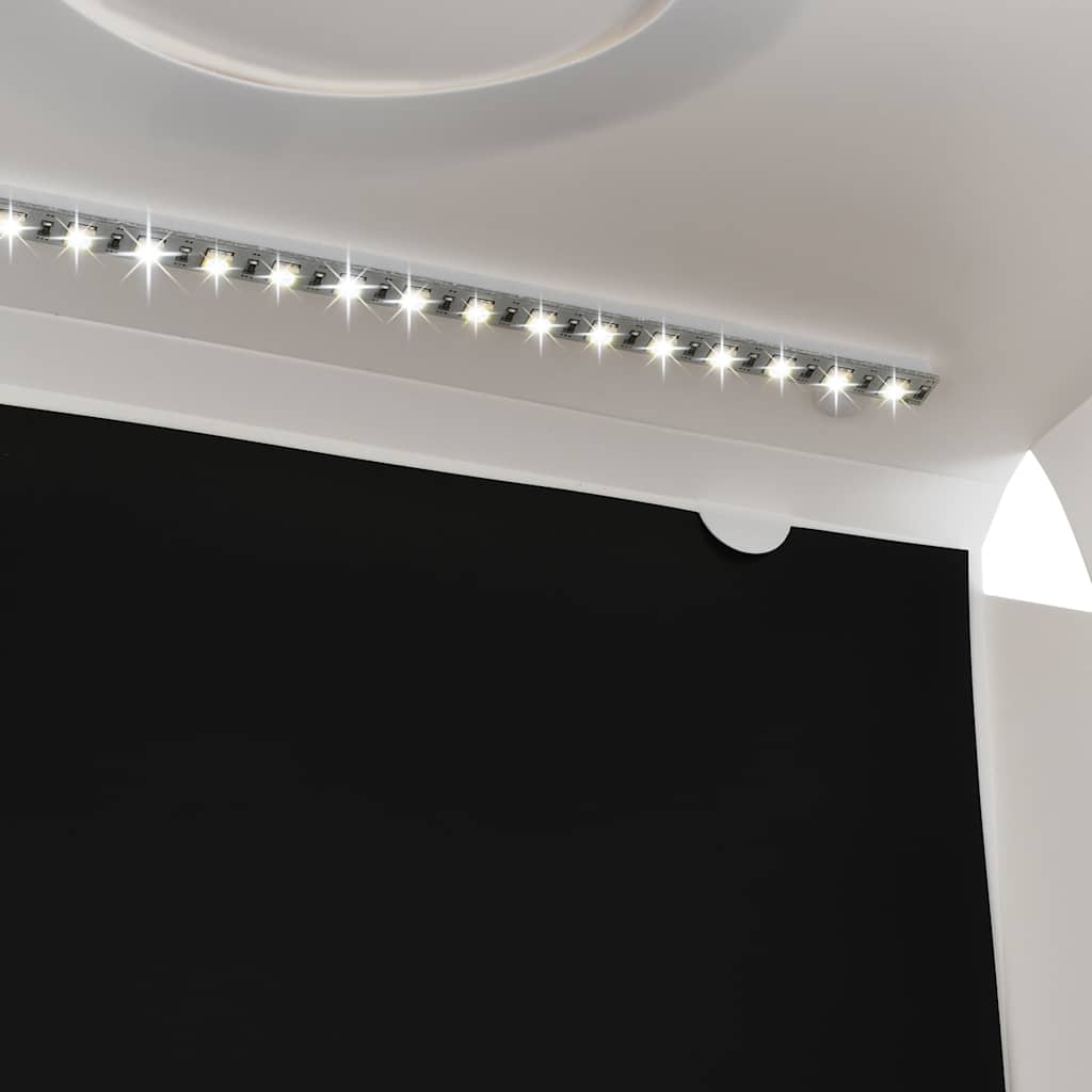 Light box pieghevole per studio fotografico 40 x 34 x 37 cm plastica bianco - number 4.