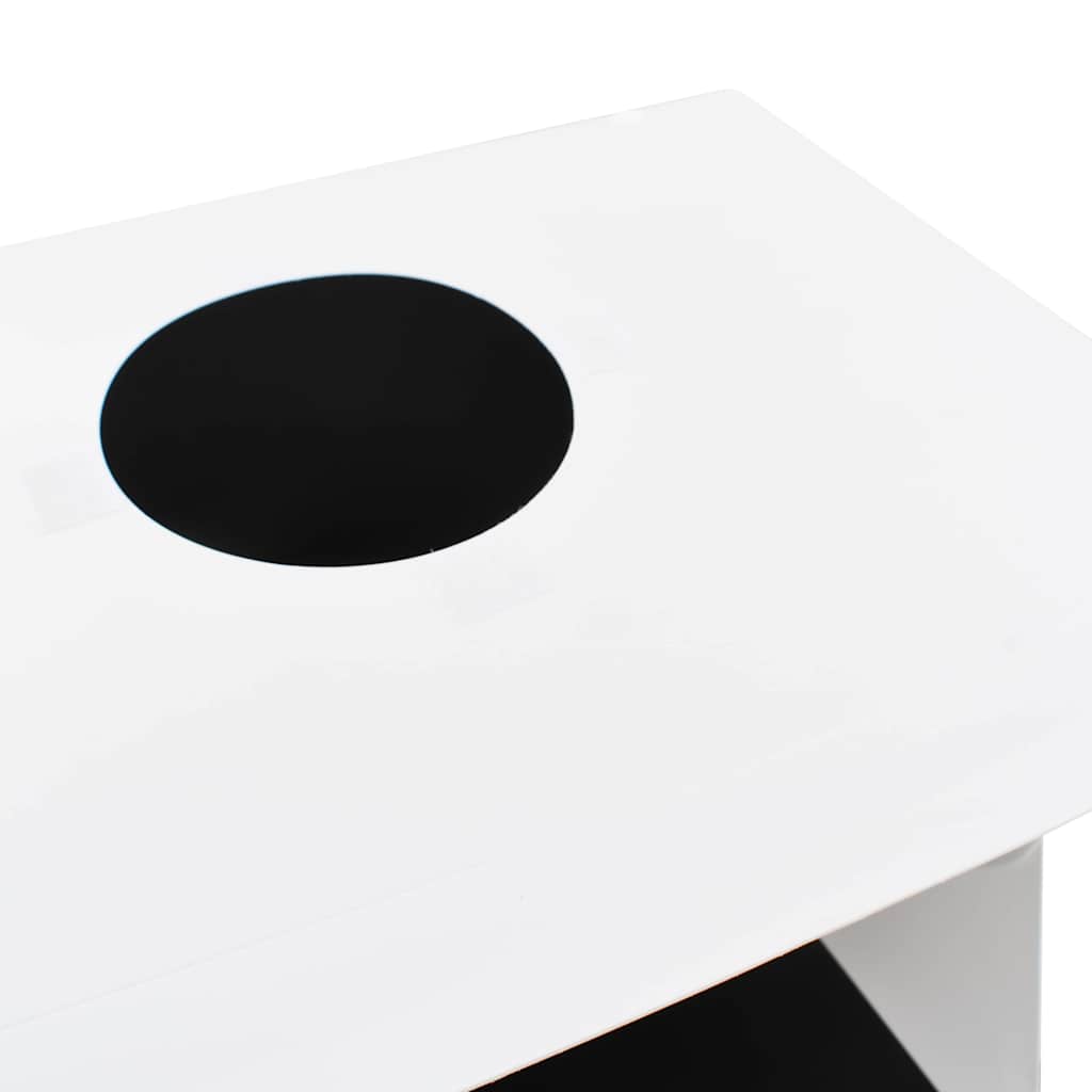 Light box pieghevole per studio fotografico 40 x 34 x 37 cm plastica bianco - number 6.
