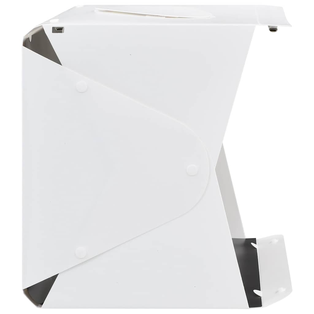 Light box pieghevole per studio fotografico 40 x 34 x 37 cm plastica bianco - number 8.