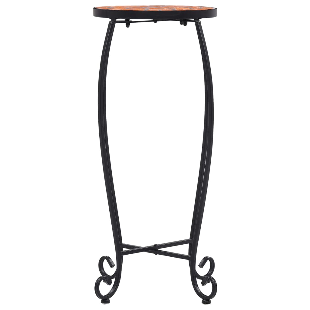 Mozaik stolovi 3 kom. keramika u boji terakote - number 5.