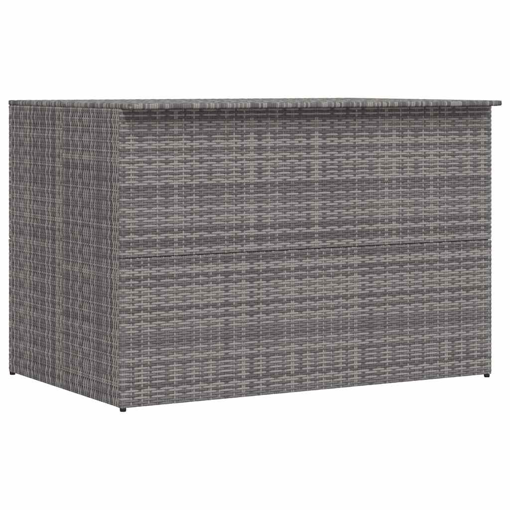 Opbevaringskasse til haven 150x100x100 cm polyrattan - grå - number 1.