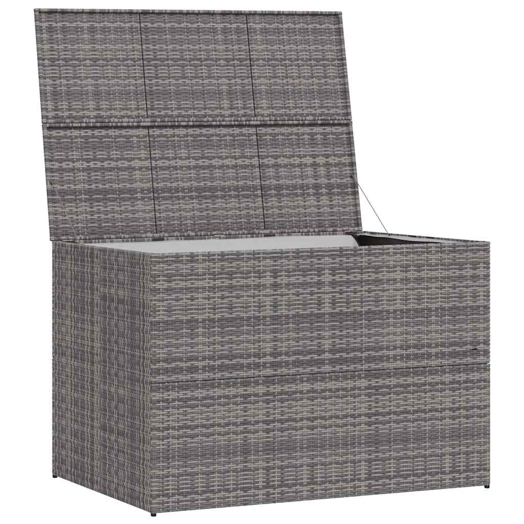 Opbevaringskasse til haven 150x100x100 cm polyrattan - grå - number 5.