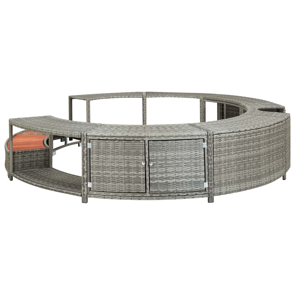 Lever edge polyrattan - grey, 1 - number 4.
