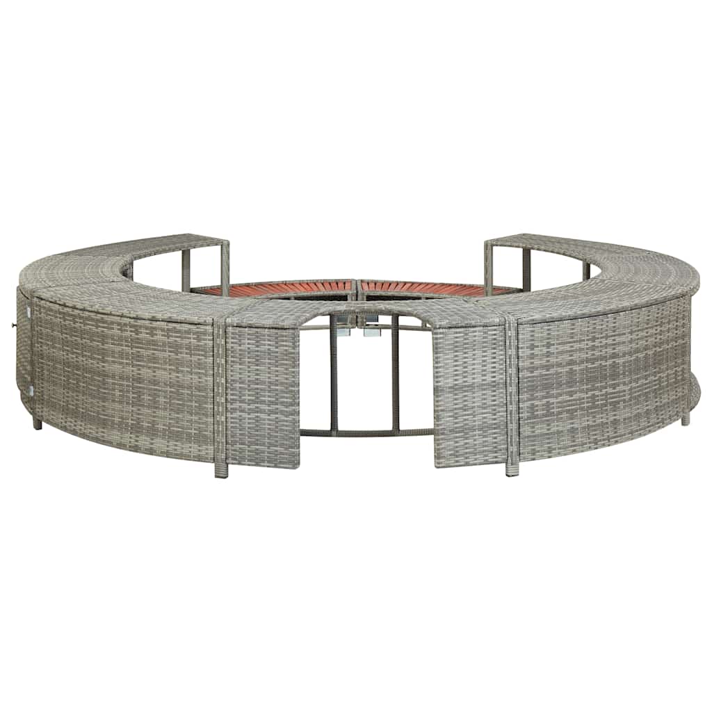 Lever edge polyrattan - grey, 1 - number 6.