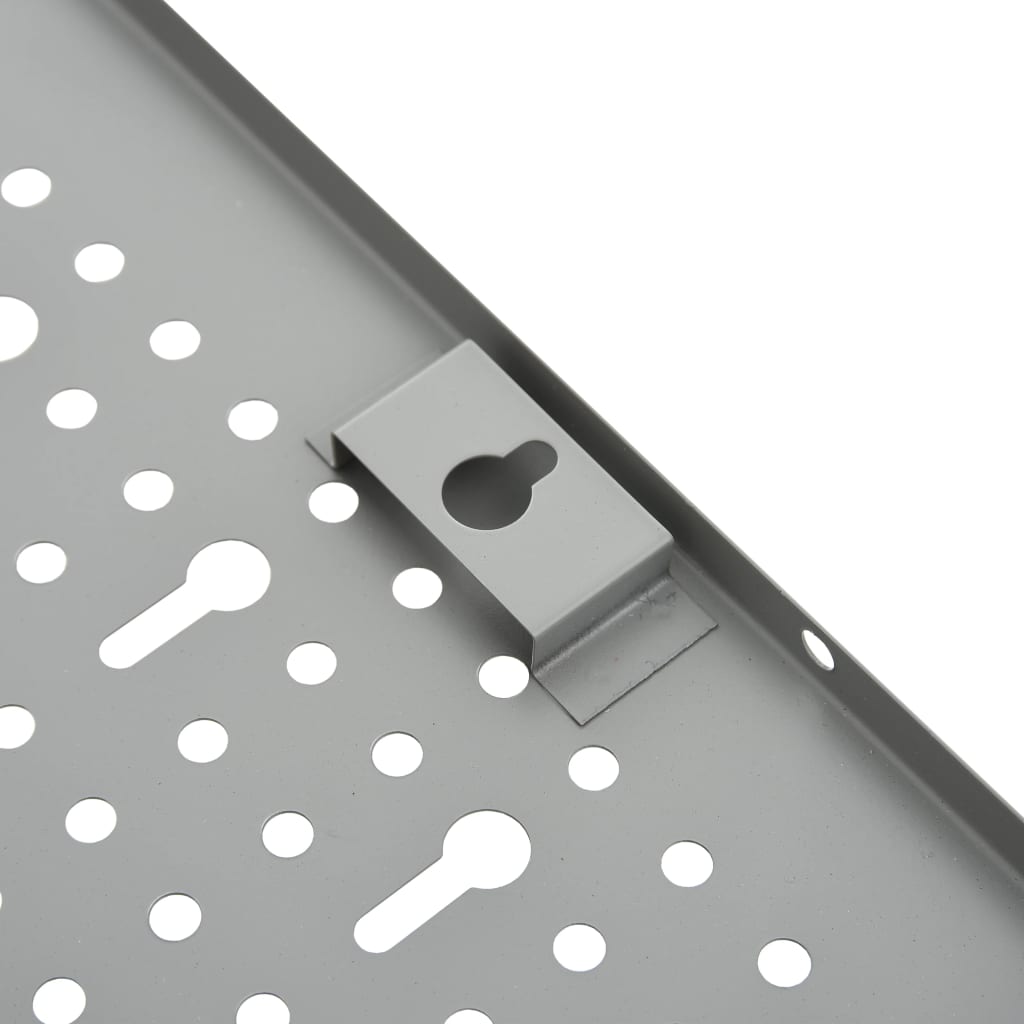 Väggmonterade verktygspaneler 4 st. 40x58 cm stål - number 7.