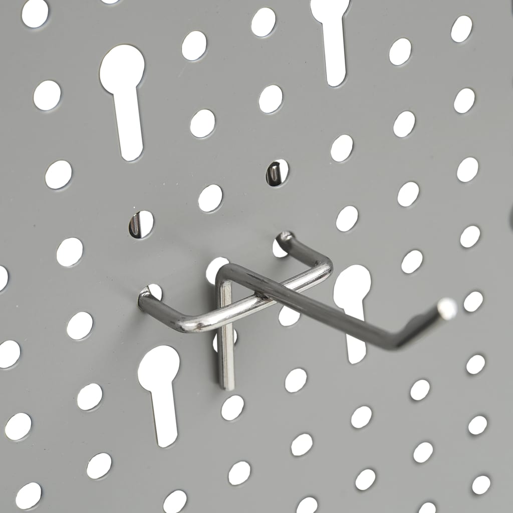 Väggmonterade verktygspaneler 3 st. 40x58 cm stål - number 9.