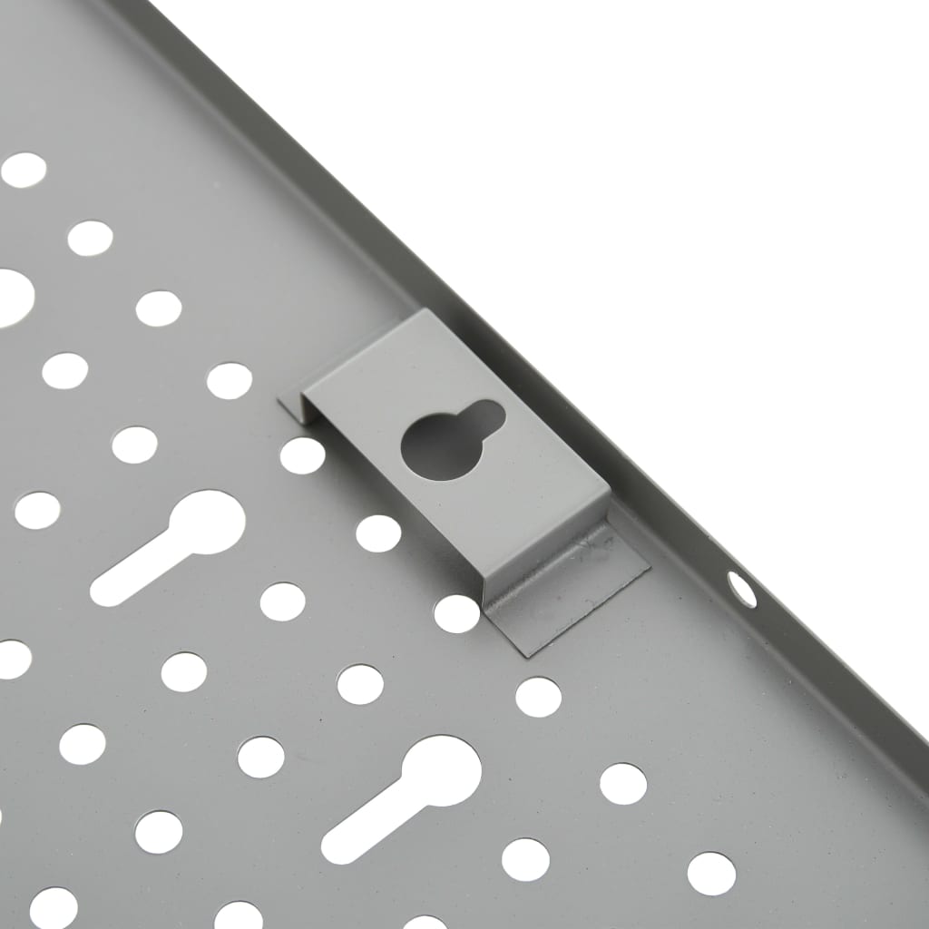 Väggmonterade verktygspaneler 3 st. 40x58 cm stål - number 6.