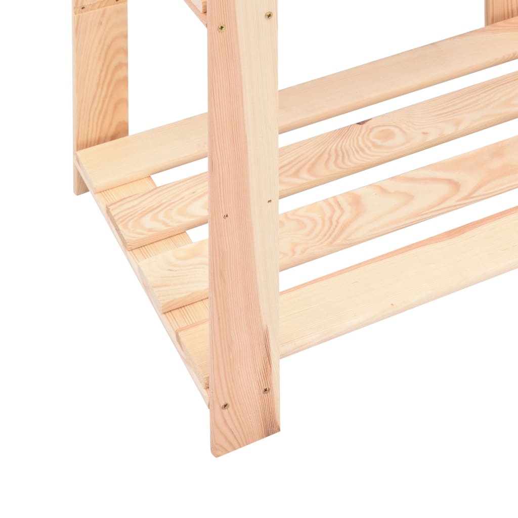 Scaffale a 3 ripiani 60 x 38 x 90 cm pino massiccio 150 kg - 1 - number 6.