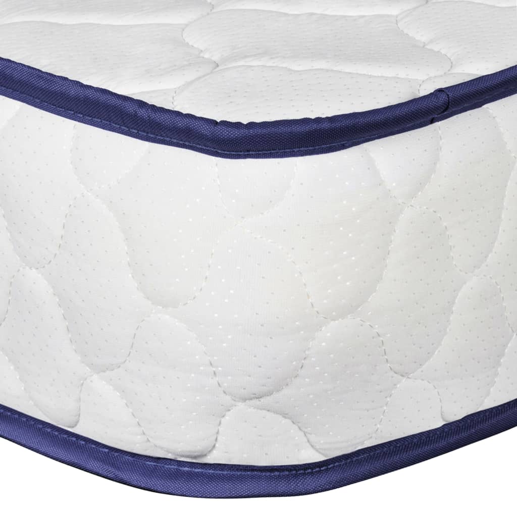 Łóżko z materacem z pianki termoelastycznej ze skóry ekologicznej - białe, 90 x 200 cm - number 12.