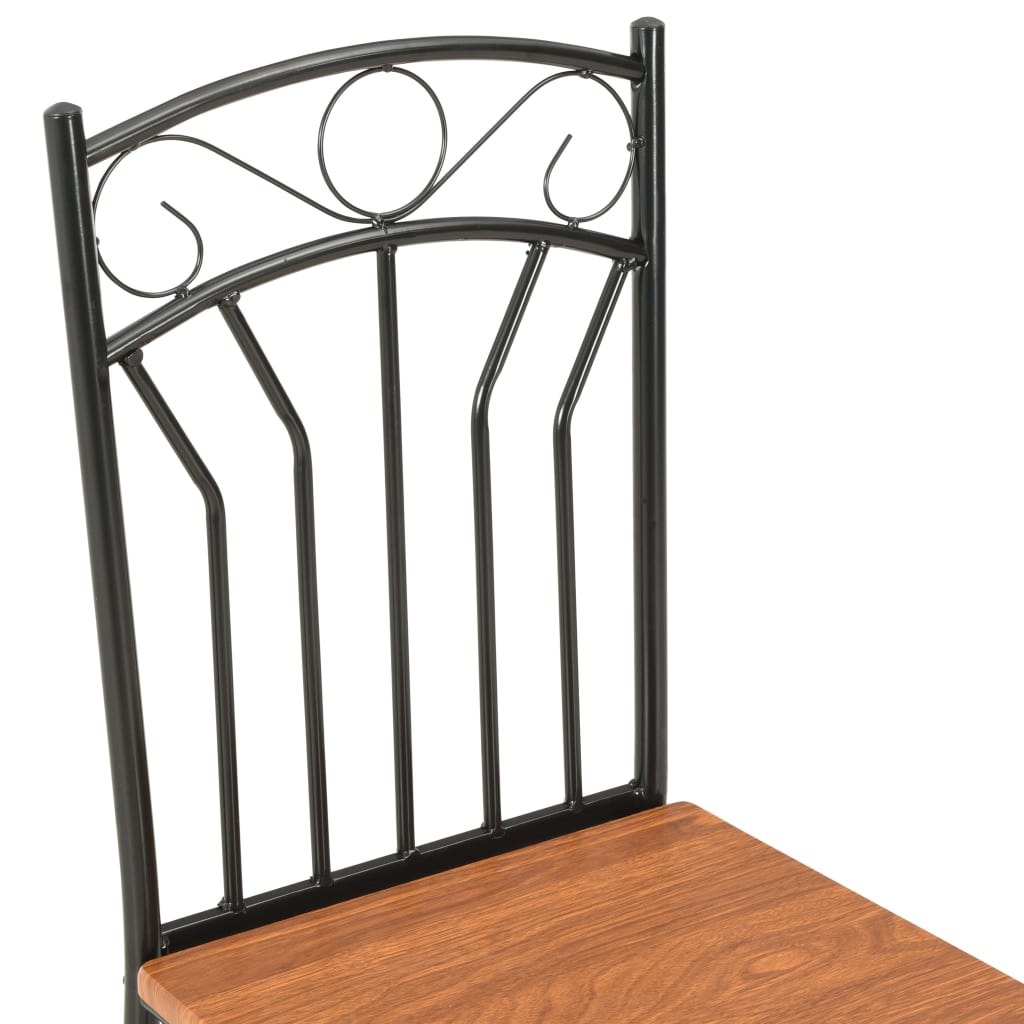 Spisebordsstole 4 stk. mdf brun - number 6.