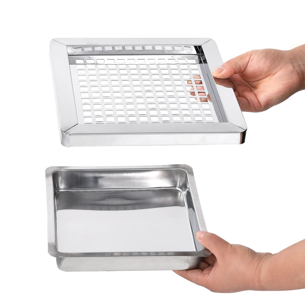 Askebæger med integreret affaldsspand 36 l stål sort - number 7.