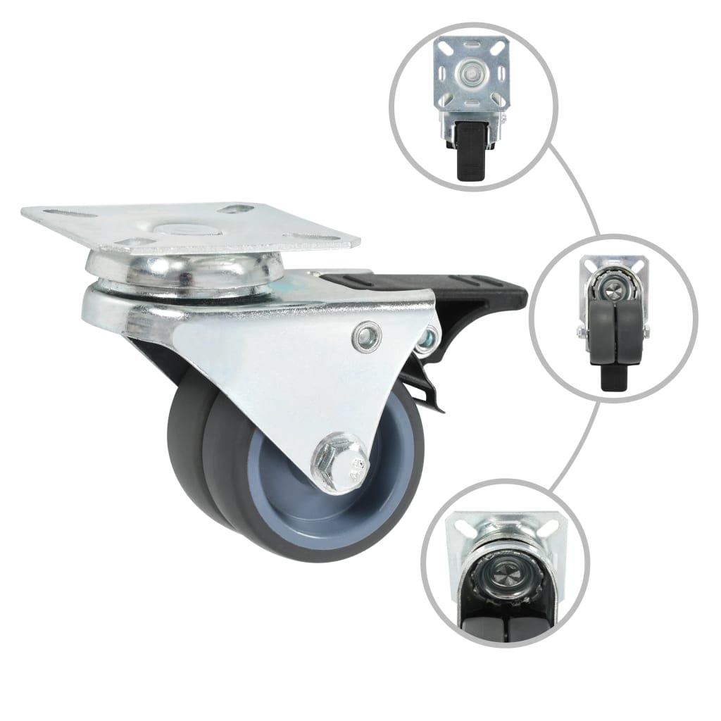 Okretni dvostruki kotači 12 kom. 50 mm - number 2.