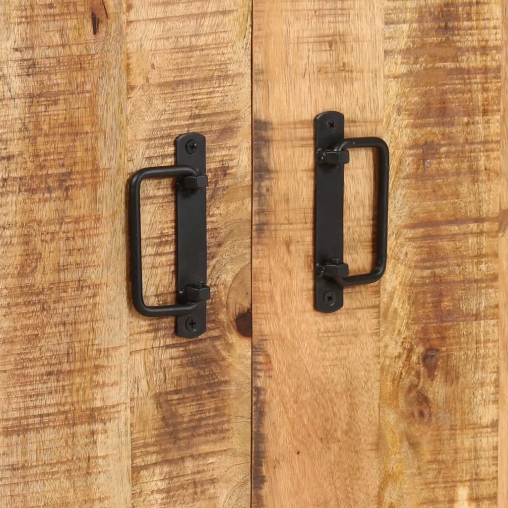 Polica za knjige u 4 razine 80 x 30 x 180 cm grubo drvo manga - number 5.