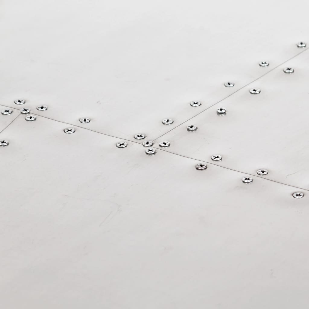 Aviator-skrivebord 112 x 50 x 76 cm metal sølvfarvet - number 6.