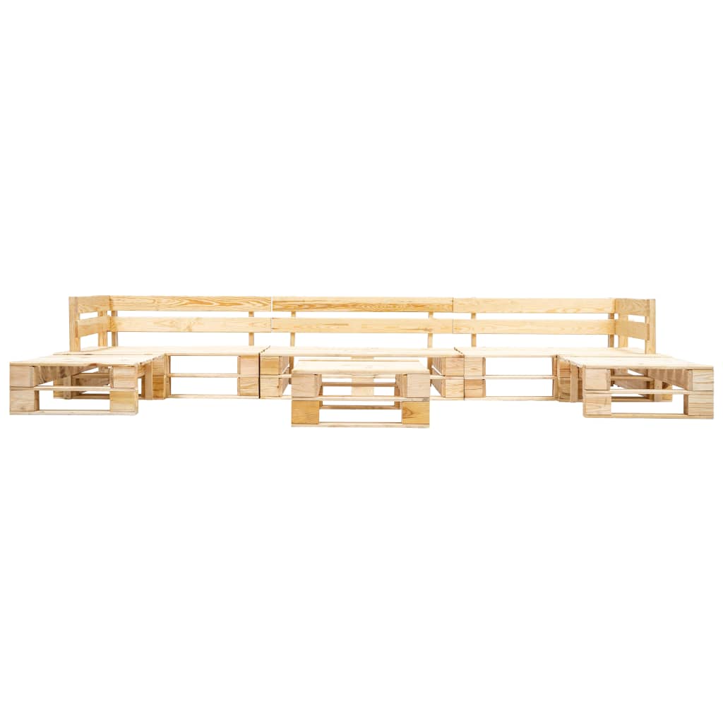 Dnevni boravak za vrt 6 dijelova sa sivim jastucima od drvnih paleta - number 4.