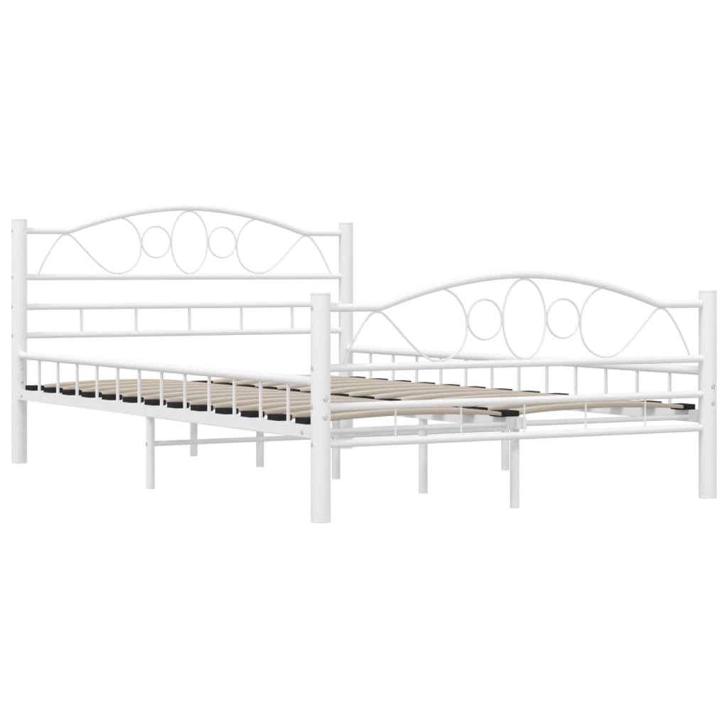 Sängram metall - vit, 120 x 200 cm - number 4.