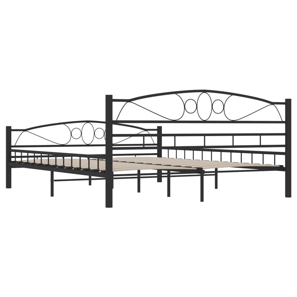 Sengestel stål - sort, 160 x 200 cm - number 7.