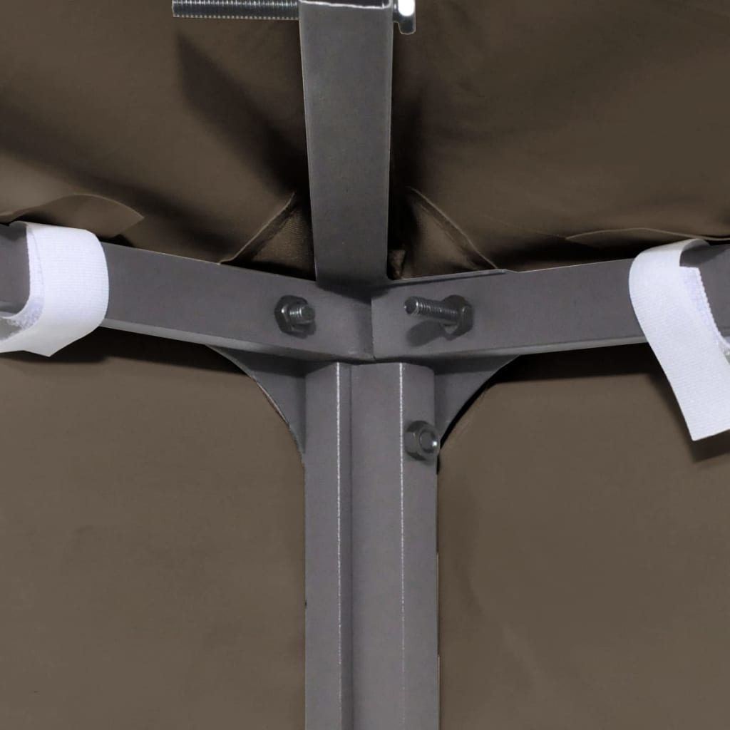 Pavillontopdække 310 g/m² 3 x 3 m gråbrun - number 4.