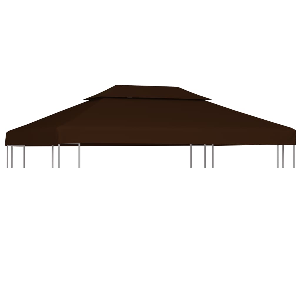 Paviljongin katto 2 tasoa 4x3 m 310 g/m² - ruskea, 3 x 4 m, 1 - number 1.