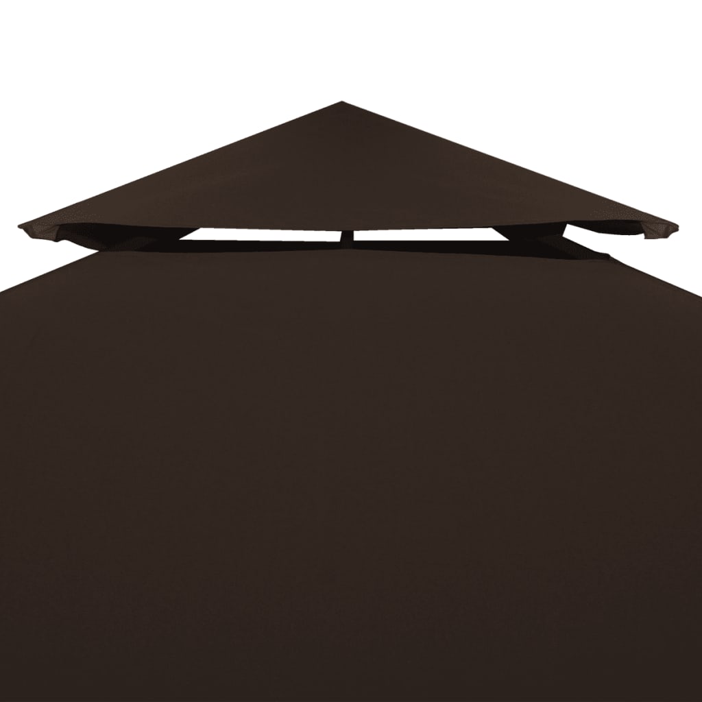 Paviljongin katto 2 tasoa 4x3 m 310 g/m² - ruskea, 3 x 4 m, 1 - number 3.