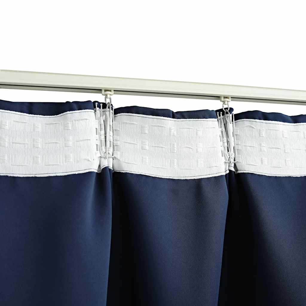 Blackout curtain with hooks 290 x 245 cm - blue, 1 - number 4.