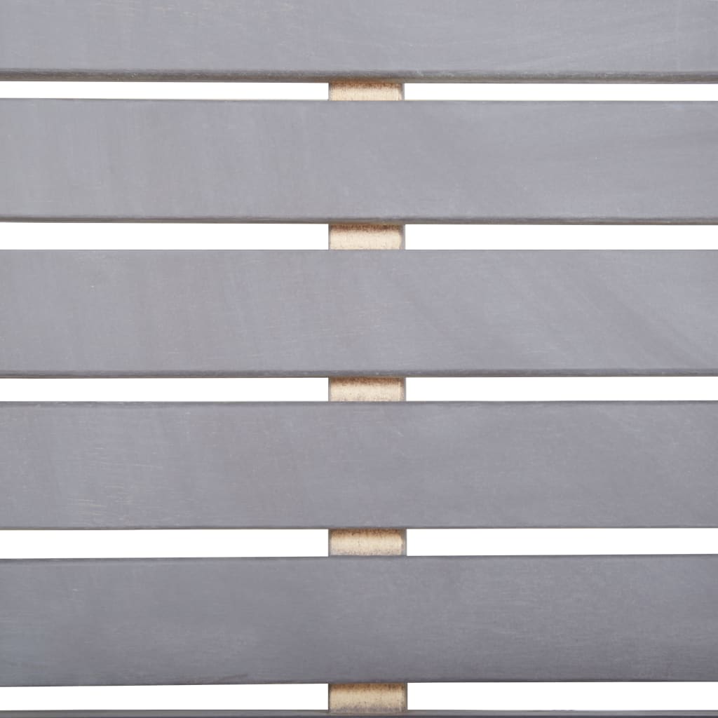 Vanjski blagovaonski stol od 5 komada punog bagremovog drveta siva - number 9.