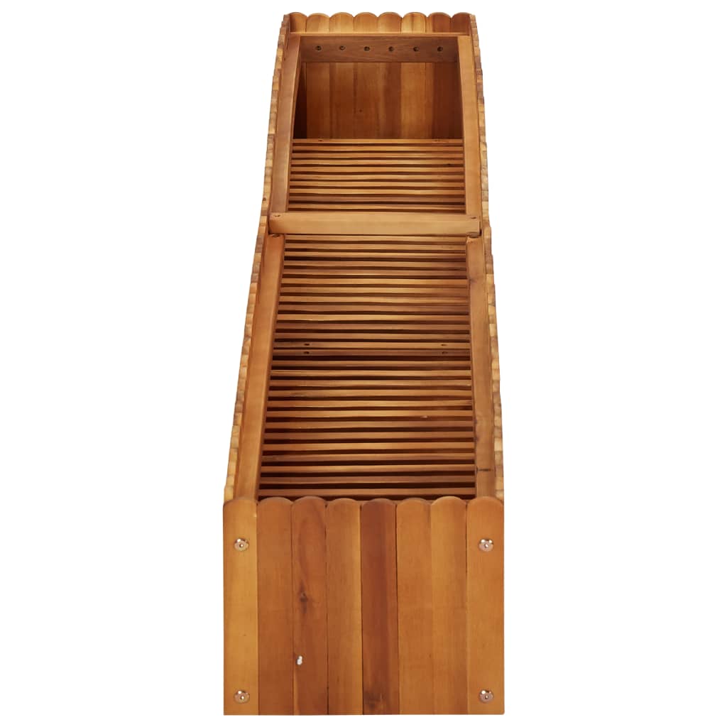 Raised bed solid acacia wood - 200 x 30 x 25 cm, 1 - number 3.