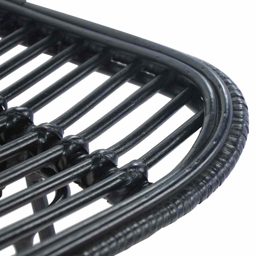 Barstole stk. rattan - sort, 2 - number 6.