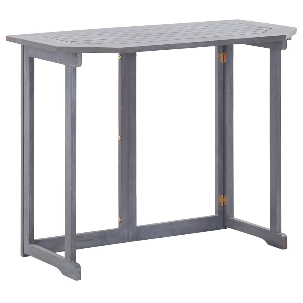 Foldbart altanbord 90x50x74 cm massivt akacietræ - number 1.