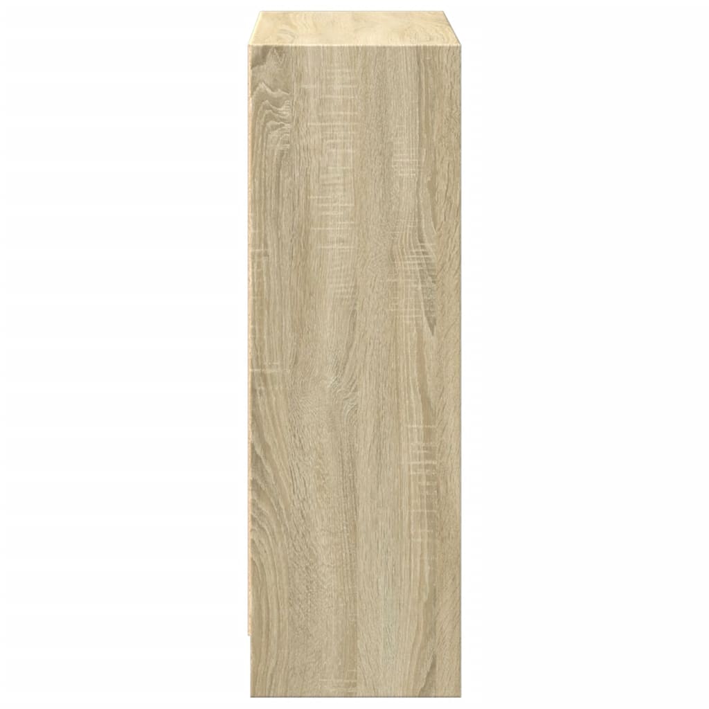 Bokhylle 40 x 24 x 75 cm sponplate sonoma eik - number 6.