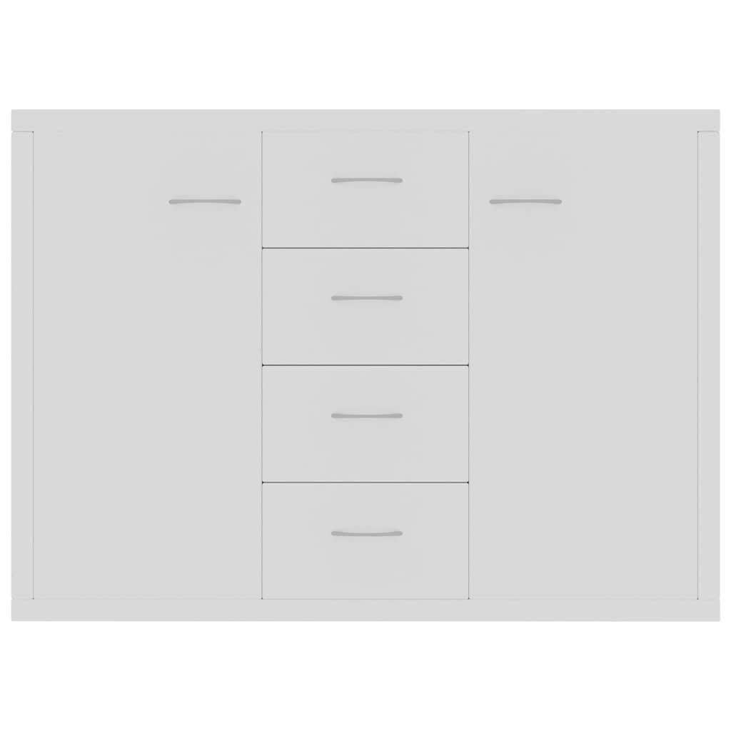 Skænk 88x30x65 cm konstrueret træ - hvid, 1 - number 5.