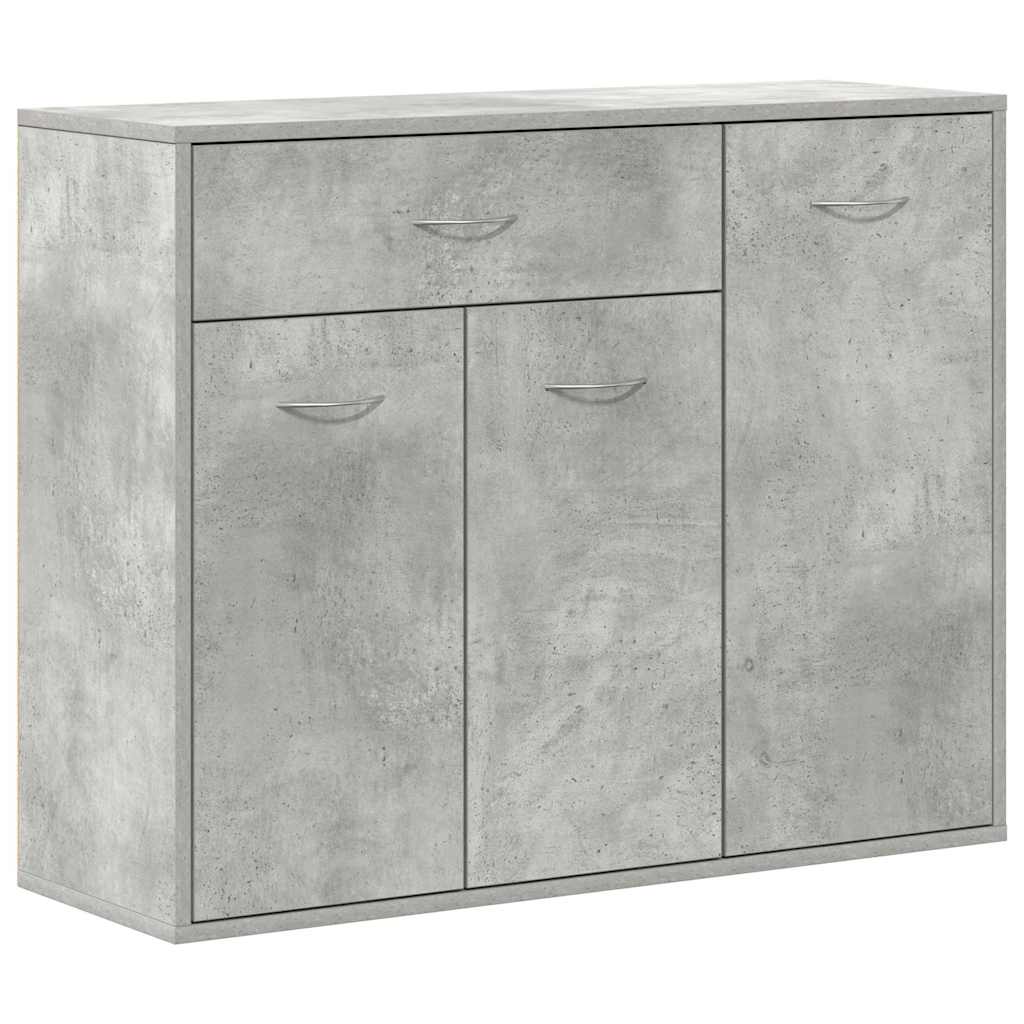 Sideboard 88x30x70 cm engineered wood - concrete grey, 1 - number 2.