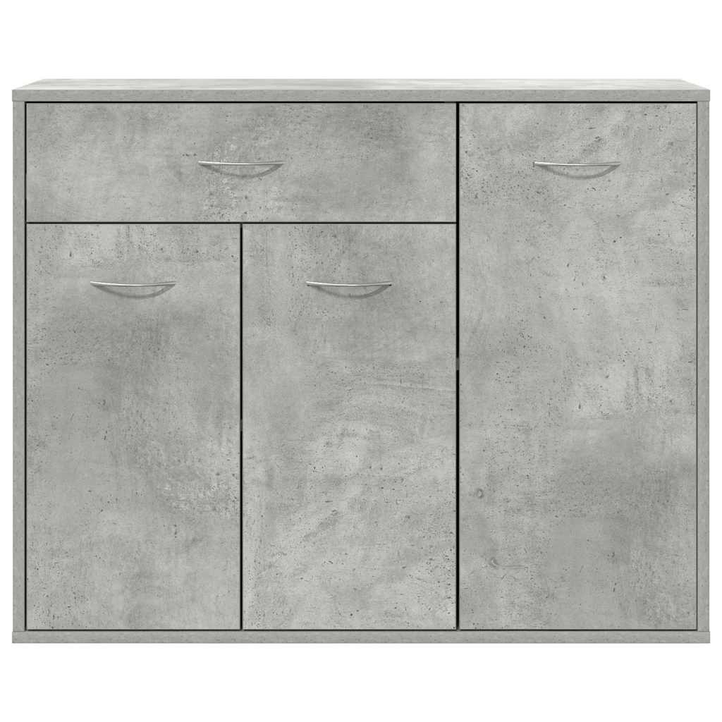 Sideboard 88x30x70 cm engineered wood - concrete grey, 1 - number 7.