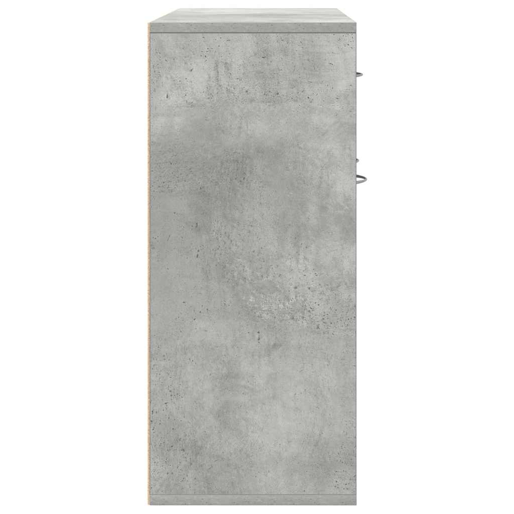 Sideboard 88x30x70 cm engineered wood - concrete grey, 1 - number 8.
