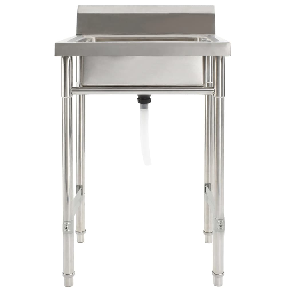 Køkkenvask i rustfrit stål enkelt vask - number 2.