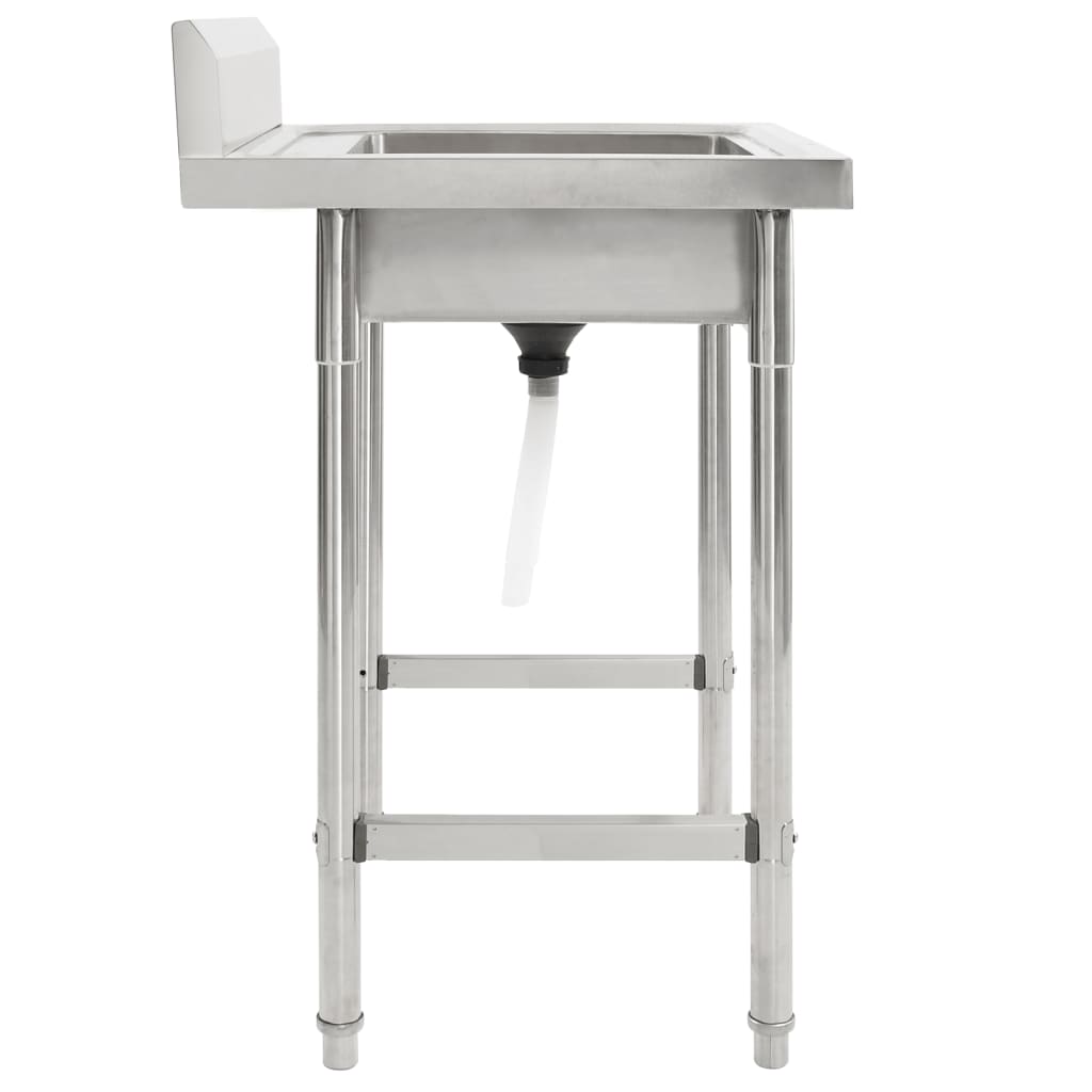 Køkkenvask i rustfrit stål enkelt vask - number 3.