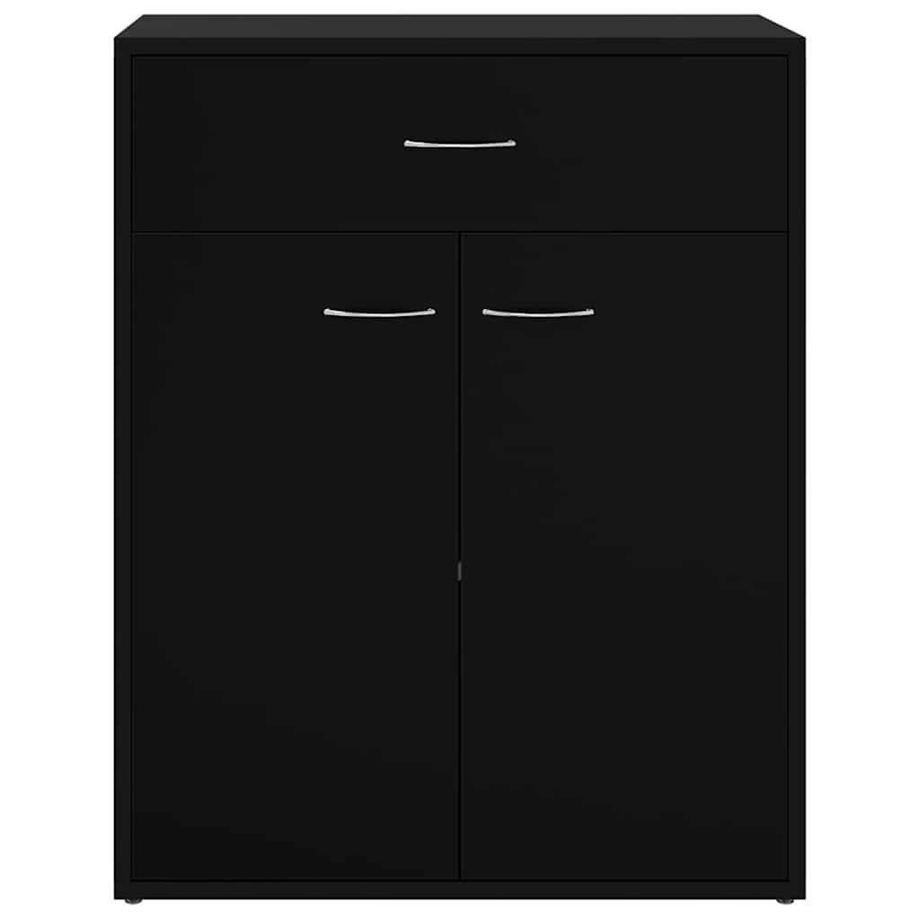 Skänk 60x30x75 cm konstruerat trä svart - number 5.