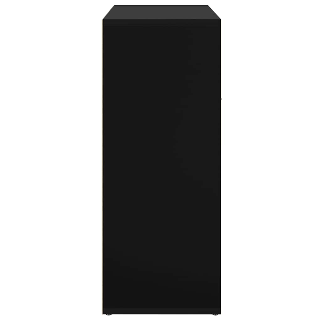 Skänk 60x30x75 cm konstruerat trä svart - number 6.