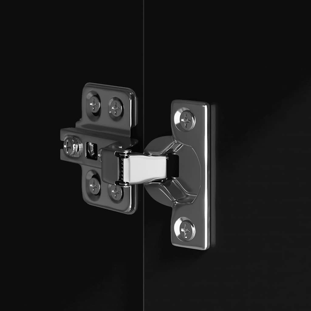 Skänk 60x30x75 cm konstruerat trä svart - number 8.