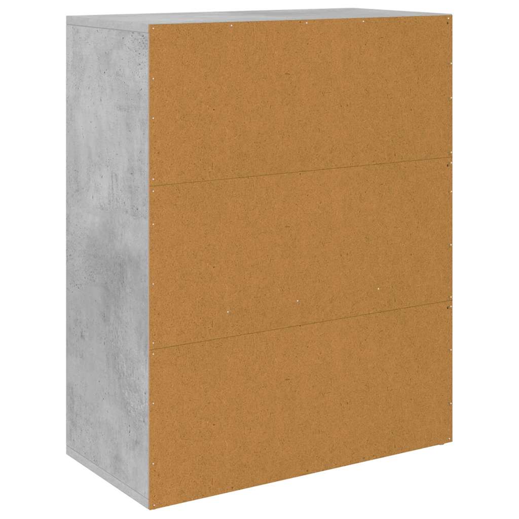 Skænk 60x30x75 cm konstrueret træ betongrå - number 7.