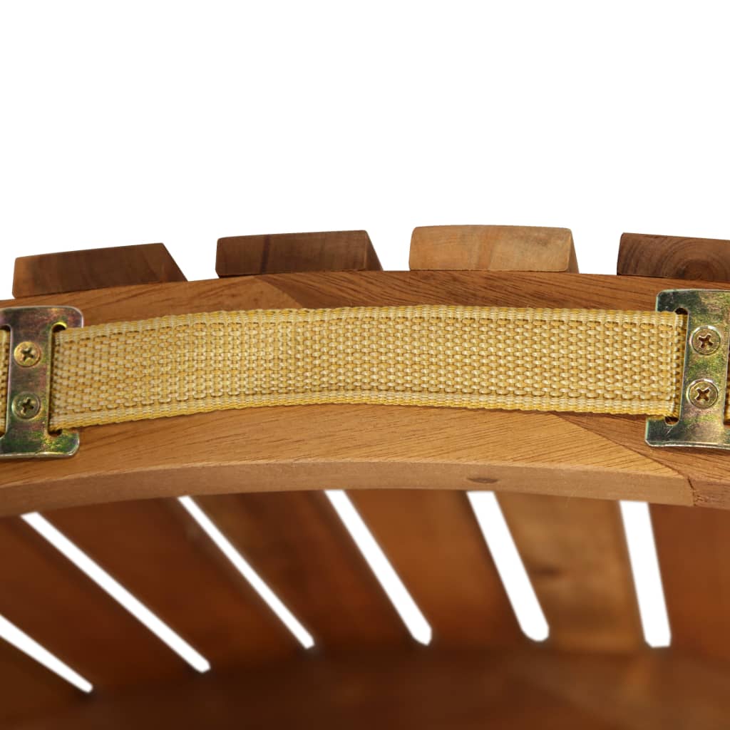 Liggestol med hynde massivt akacietræ - mørkegrå, 1 - number 10.