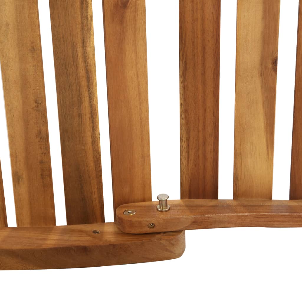 Liggestol med hynde massivt akacietræ - mørkegrå, 1 - number 9.