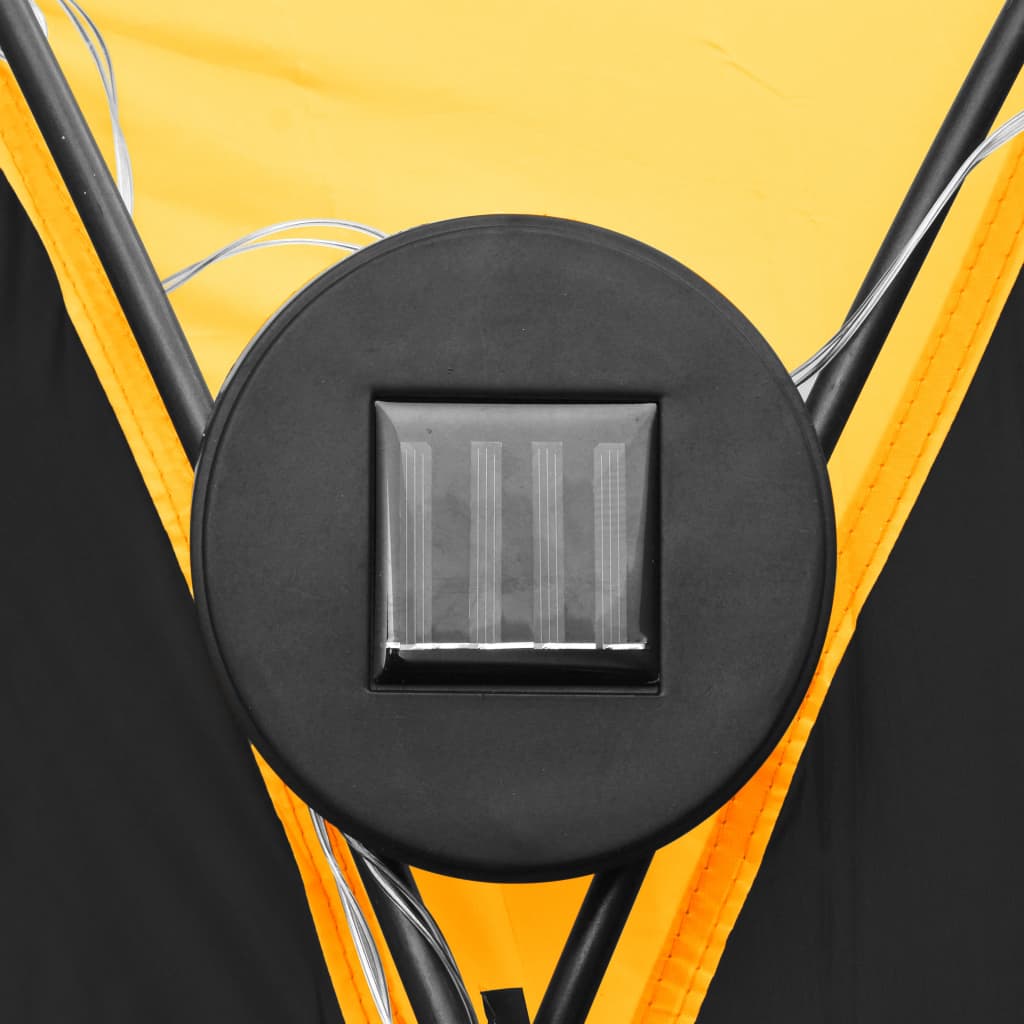 Šator za zabave sa spojnicama i 4 bočne stijenke 3,6x3,6x2,3 m plavo - žuta - number 8.