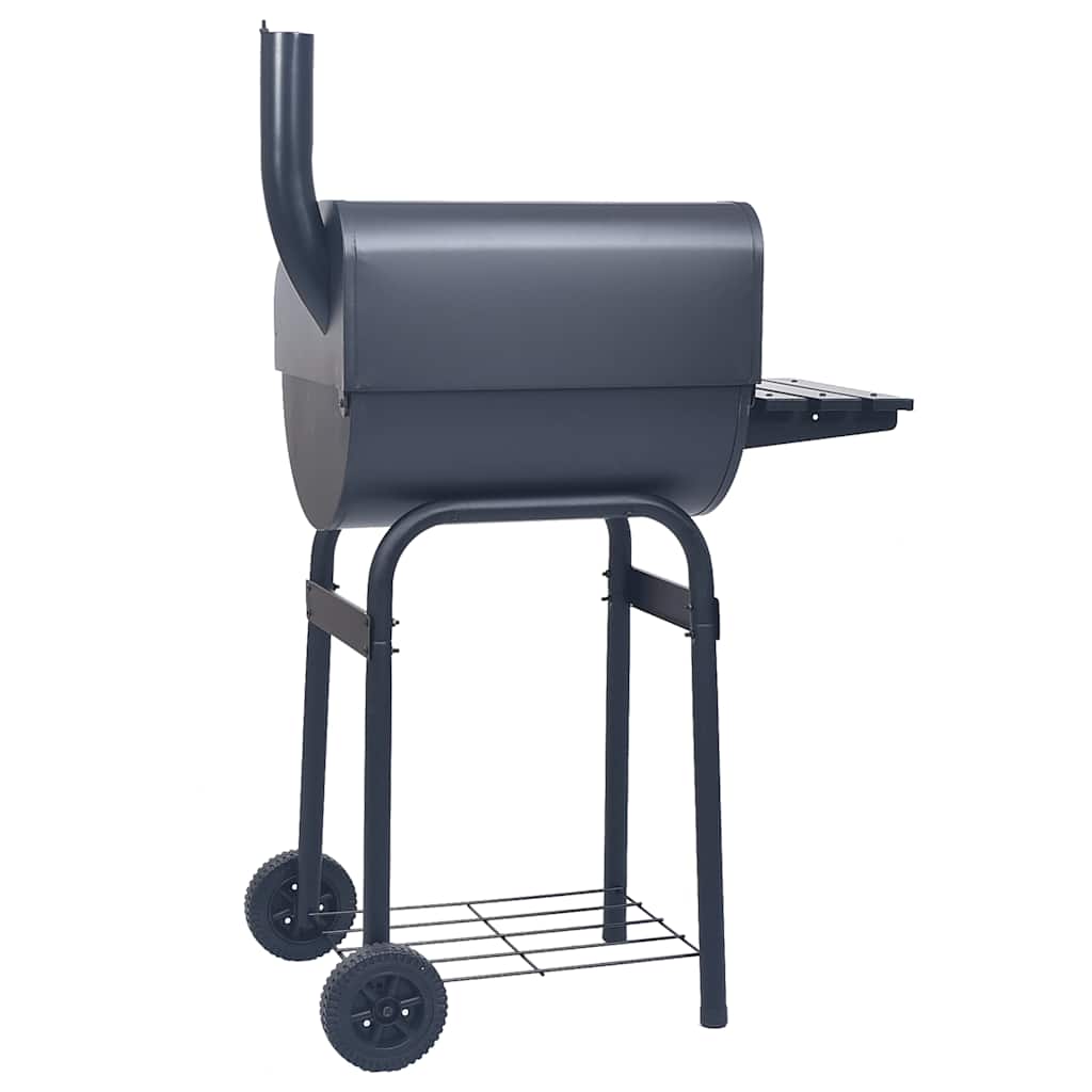 Charcoal grill/smoker grill with bottom shelf black - number 4.