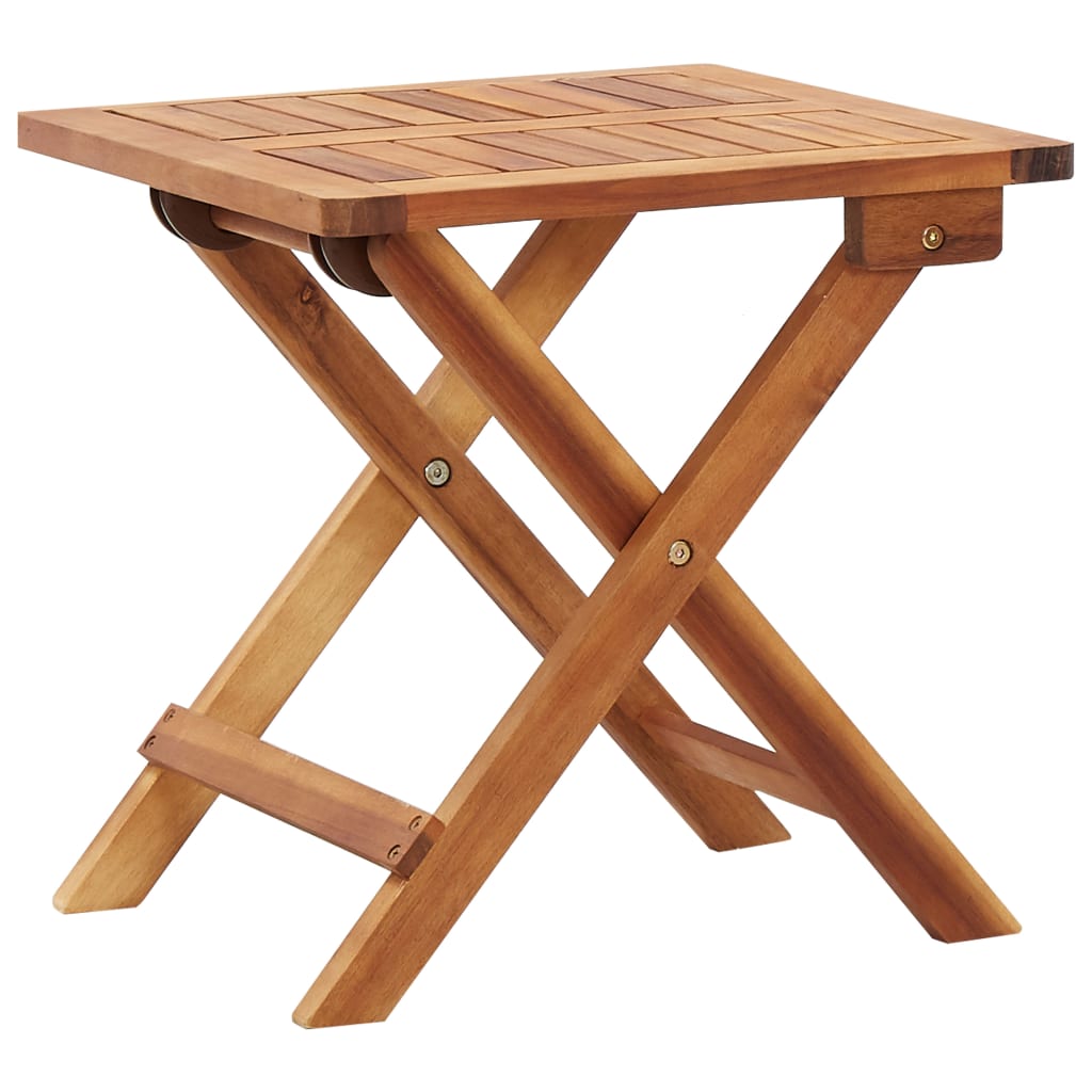 Foldbart havebord 40x40x40 cm massivt akacietræ - number 1.