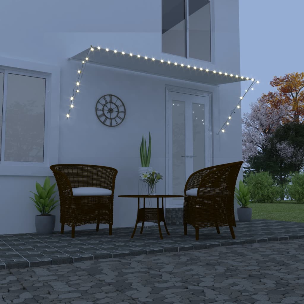 Foldemarkise med led cremefarvet - creme, 300 x 150 cm, 1 - number 1.