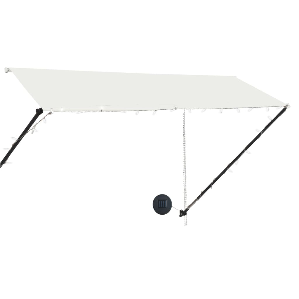 Foldemarkise med led cremefarvet - creme, 300 x 150 cm, 1 - number 3.