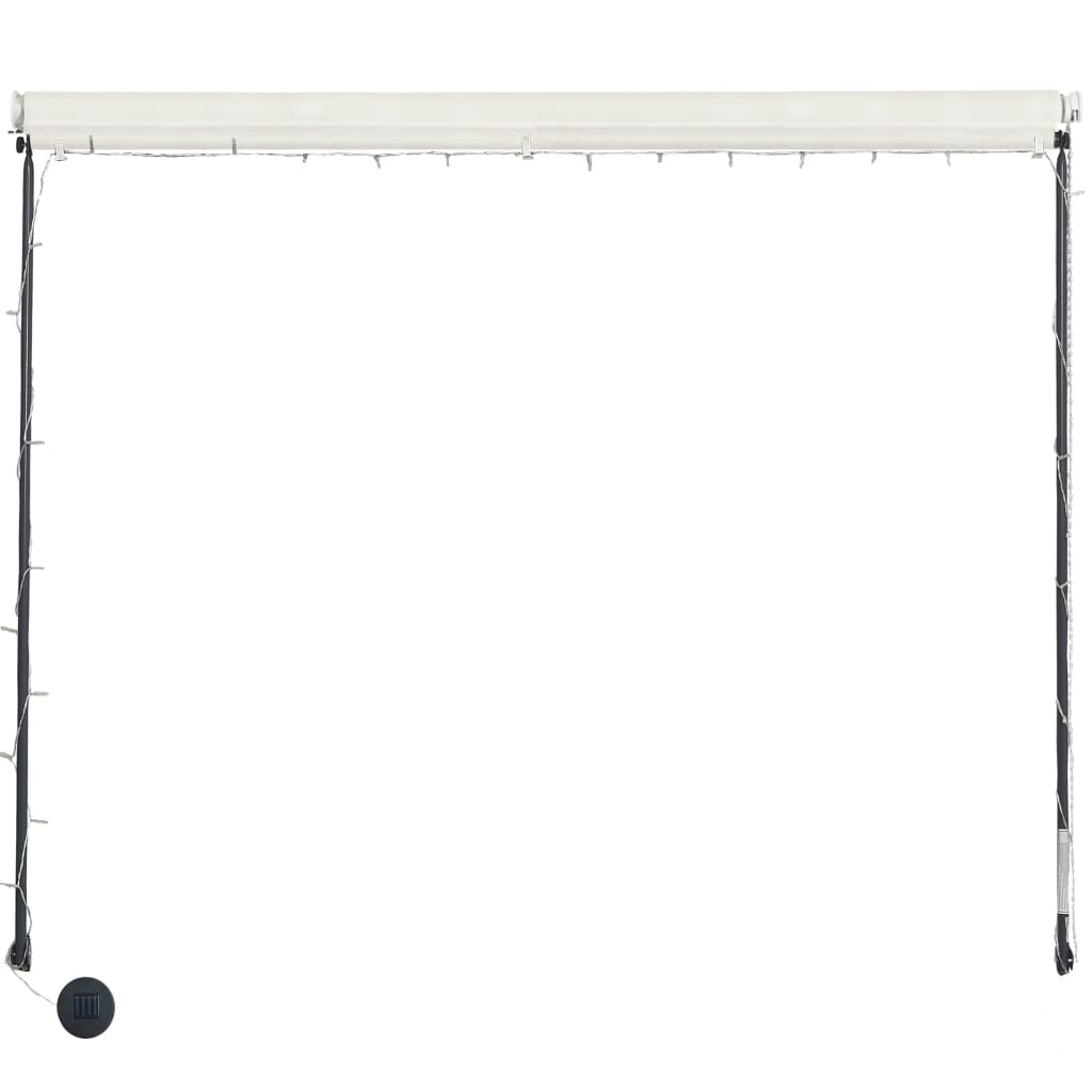 Foldemarkise med led cremefarvet - creme, 300 x 150 cm, 1 - number 5.