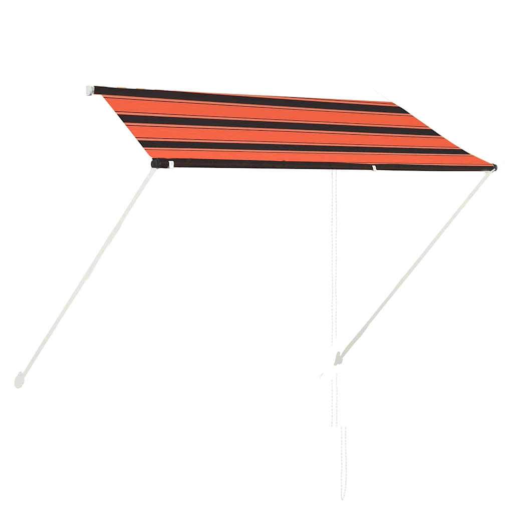 Foldemarkise 250x150 cm orange og brun - number 1.